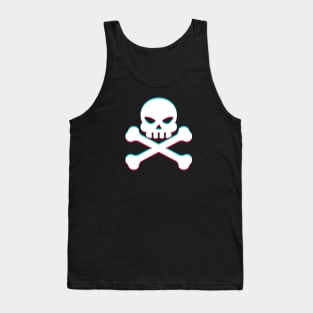 TikTok skull danger emoji smiley White Tank Top